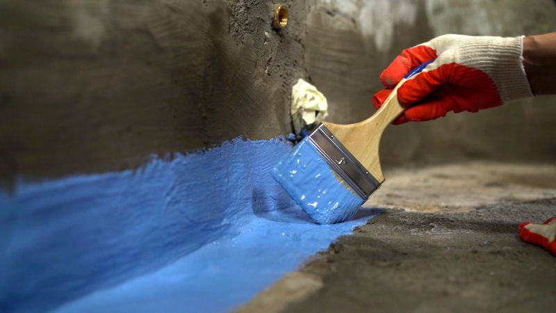 Waterproofing Sealant on Basement Wall