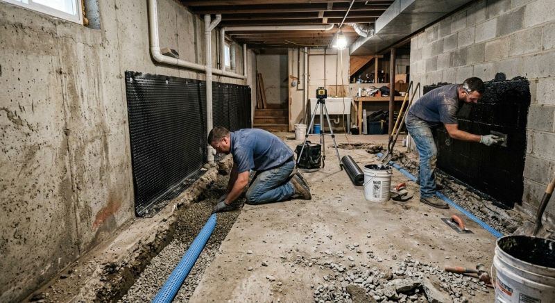 Basement Walls Waterproofing Service